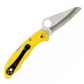 C88SYL2-Spyderco Salt 2 Pocket Knife yellow