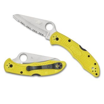 C88SYL2-Spyderco Salt 2 Pocket Knife yellow