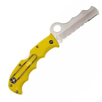Spyderco Assist Salt Yellow rescue pocket knife