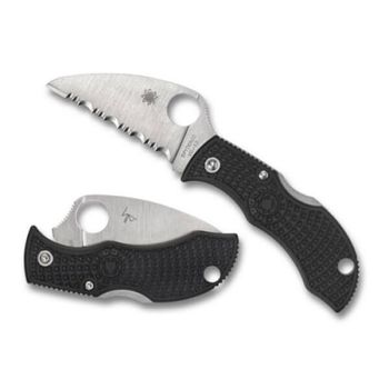 Spyderco Manbug Wharncliffe serrated pocket knife
