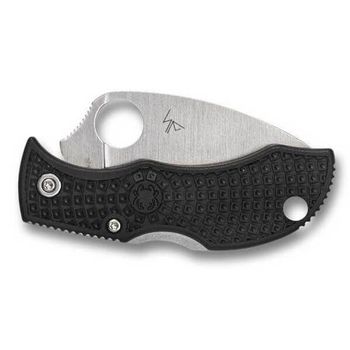 Spyderco Manbug Wharncliffe serrated pocket knife