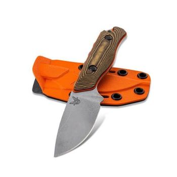 Couteau fixe outdoor Benchmade Hidden Canyon avec étui Boltaron
