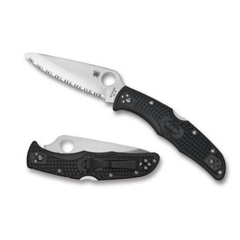 Couteau de poche Spyderco Endura 4 Noir denté