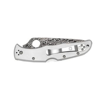 Spyderco Endura 4 Titanium Damascus pocket knife
