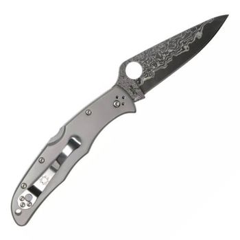 Spyderco Endura 4 Titanium Damascus pocket knife