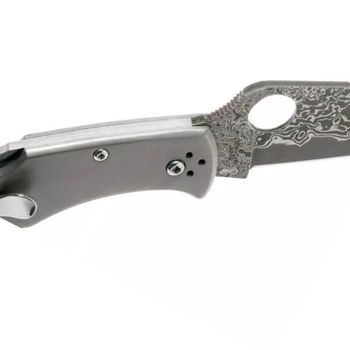 Spyderco Endura 4 Titanium Damascus pocket knife