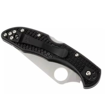 Spyderco Delica 4 pocket knife black sabre profile