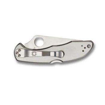 Spyderco Delica 4 pocket knife with serrated and sabre blade