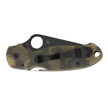 Spyderco Para 3 pocket knife black camo