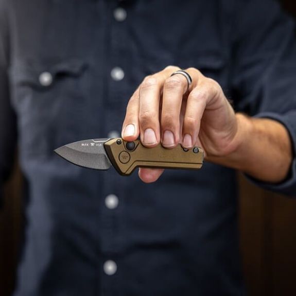 Buck Mini Auto Buck mini Deploy Bronze automatic knife