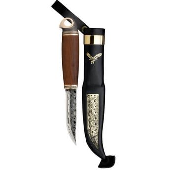 Marttiini Bronze Bird Damascus hunting knife