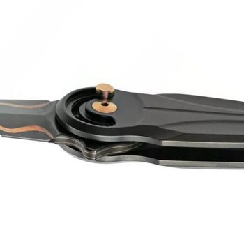 Fox Saturn Copper Titanium Folding Knife Black