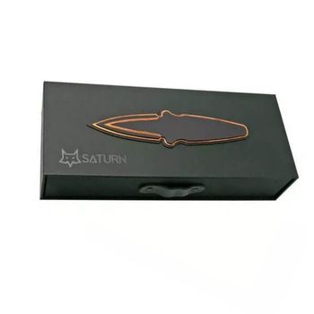 Fox Saturn Copper Titanium Folding Knife Black