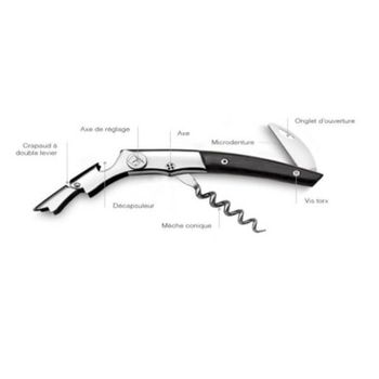 Le Thiers® Claude Dozorme 3-piece sommelier (available in olive, ebony or ram's horn)