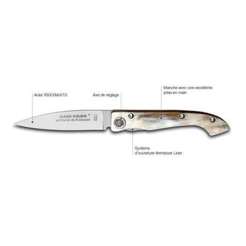 Claude Dozorme folding knife "Compostelle" Way of Arles