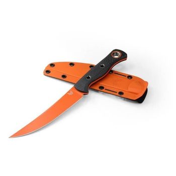 Benchmade meatcrafter™ fixed hybrid hunting knife orange blade