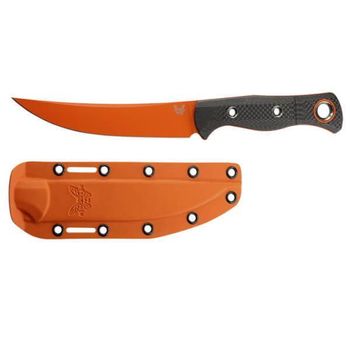 Benchmade meatcrafter™ fixed hybrid hunting knife orange blade