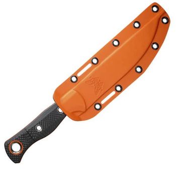 Benchmade meatcrafter™ fixed hybrid hunting knife orange blade