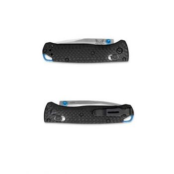 Benchmade Mini Bugout Carbon Folding Knife grey/blue