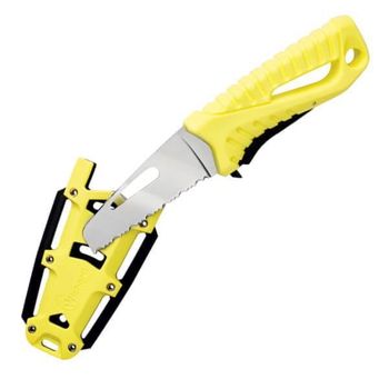 Couteau fixe Wichard Offshore rescue jaune