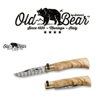 Old Bear Damascus folding knife size M