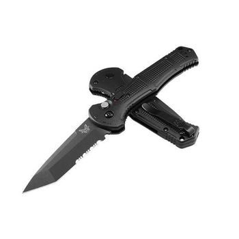 Benchmade Claymore Automatic Mixed Knife Black Tanto