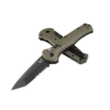 Couteau Automatique mixte Benchmade Claymore lame Tanto