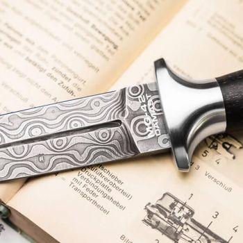 Boker MG-42 Damascus dagger fixed knife