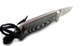 Cudeman folding survival knife leather sheath