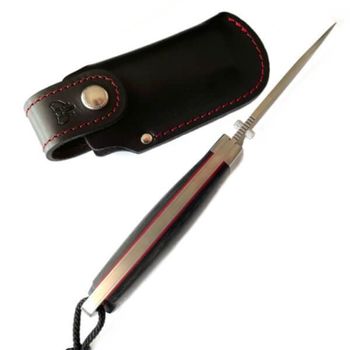 Cudeman folding survival knife leather sheath