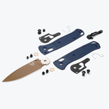 Benchmade Bugout Crater Blue folding knife