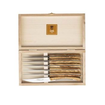 Boxed Le Thiers® Dozorme Olivier steak knives