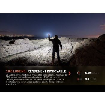 Fenix LED torch black 120mm