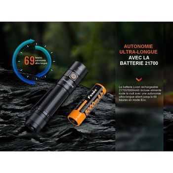 Fenix LED torch black 120mm