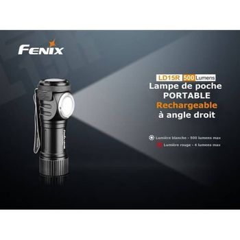 Fenix LED keyring torch, black 70mm
