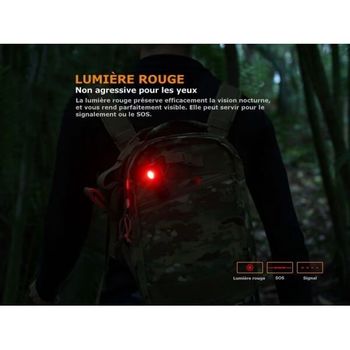 Fenix LED keyring torch, black 70mm