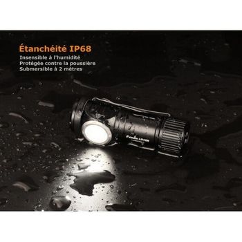 Fenix LED keyring torch, black 70mm