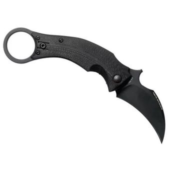 Klappmesser Fox Karambit Blackbird ganz schwarz