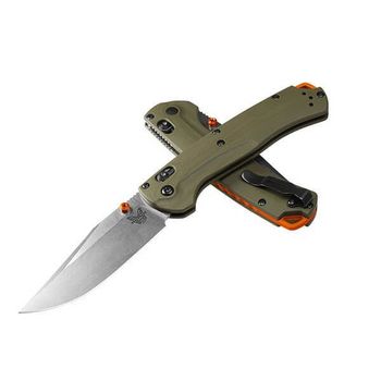 Benchmade Taggedout green folding knife