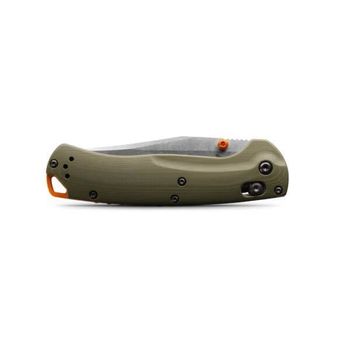 Benchmade Taggedout green folding knife