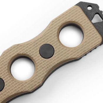 Couteau fixe tactique Benchmade SCOP désert mixte