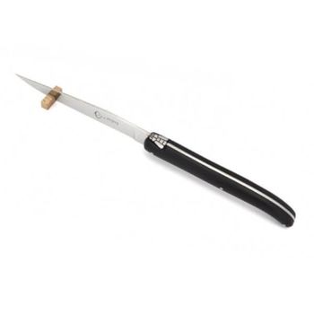 Boxed set 6 Laguiole Table G. David POM black full handle