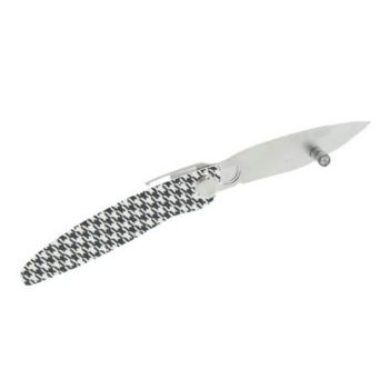 Klappmesser K2® von Roger Orfèvre mit Hahnentrittdekor