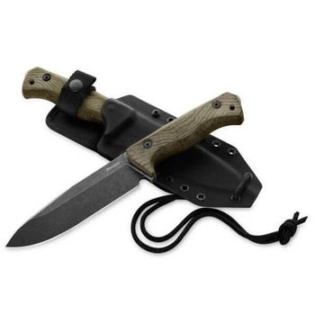 Lionsteel "T6" micarta T6B.3V.CVG fixed knife