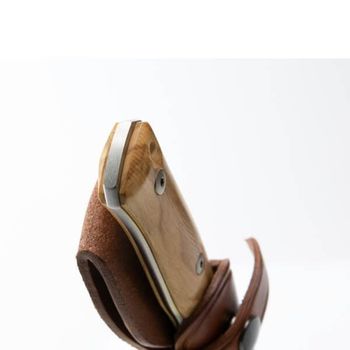 Lionsteel "B35" olive wood fixed knife B35.UL