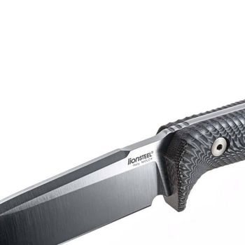 T5.MI Lionsteel "T5" micarta fixed knife black/grey