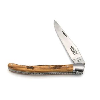 4112.S Couteau pliant Laguiole G. David motifs sangliers