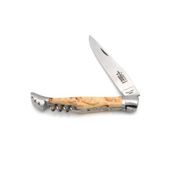 4532 Laguiole folding knife G. David birch with corkscrew