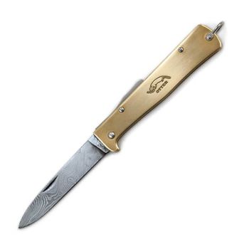 10726.D Folding knife OTTER "Mercator" series brass