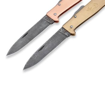 10726.D Folding knife OTTER "Mercator" series brass